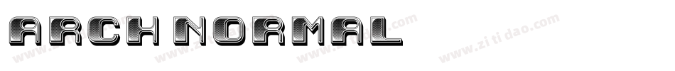 Arch Normal字体转换